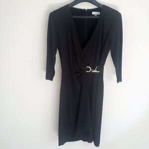 Calvin Klein Size 8 Black Sparkly party dress
